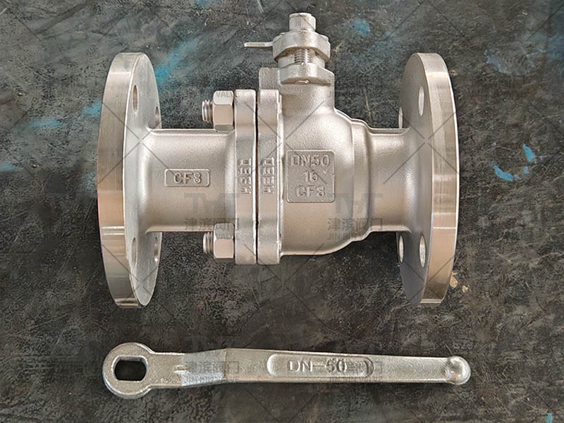 2inch Cast stainless steel ball valves with lever1