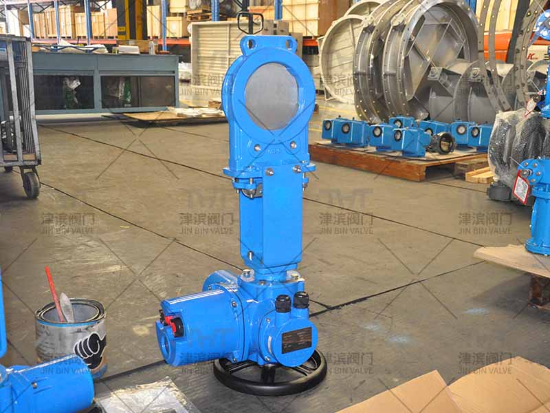 High performance electric knife gate valve has been produced