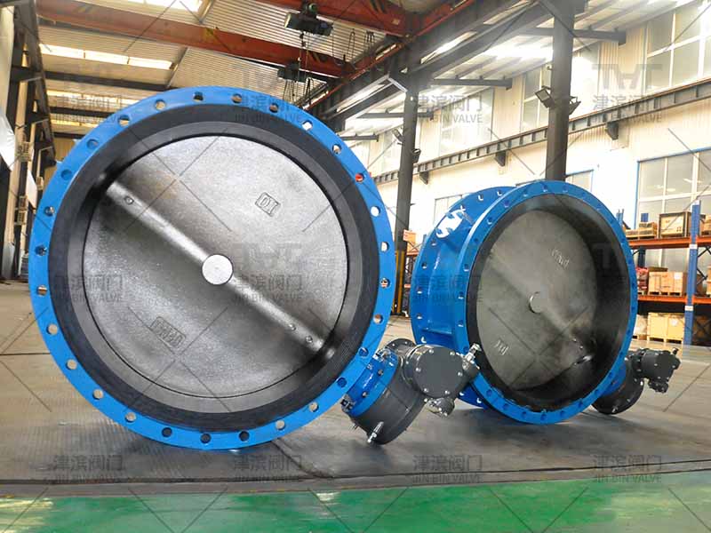 DN1000 lafo uʻamea butterfly valve ua maeʻa le gaosiga