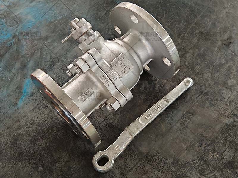 2inch Cast stainless steel ball valves with lever3